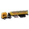 Camion cisternă TIR 1:24 cu lumini și sunete remorcă galbenă
