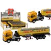 Camion cisternă TIR 1:24 cu lumini și sunete remorcă galbenă