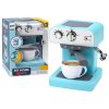 AGD aparat de cafea de jucărie cu abur de culoare turcoaz
