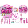 Set medical pentru micul doctor intr-o carcasa cu lumini si sunete roz
