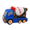 Asamblare camion betoniera cu motive de desene animate albastru DIY