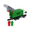 Camion de gunoi cu macara și remorcă, transmisie inerțială, sunete, verde, scară 1:16