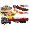 Camion cu remorca 1:24 TIR cu accesorii, sunete si lumini