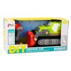 Excavator cu șenile demontabil pentru desene animate cu motiv verde