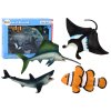 Set figurine animale marine rechin, delfin, stingray 5 buc