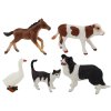 Set figurine animale de ferma 5 buc cal vaca pisica gasca caine