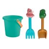 Set de jucării cu nisip - basculantă, găleată, matrițe, dinozauri
