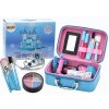Set de cosmetice intr-o cutie pentru machiaj si unghii Korunka blue