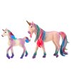 Figurine de colecție Unicorn cu bebe mov 2 buc