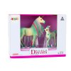 Figurine de colecție Unicorn cu bebeluș verde 2 buc