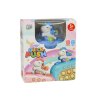 Joc senzorial unicorn Pop It functioneaza cu baterie cu lumini si sunete roz albastru