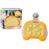 Consola de joacă senzorială Cosmonaut Pop-It cu lumini și sunete galbene