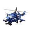 Kit de construcție elicopter de poliție 6 în 1 albastru 1000 de piese