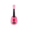 Ukulele pentru copii Mini chitara 4 corzi cu tema piersici roz 15″