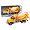 Mixer de camion galben cu acționare prin frecare cu efecte de lumină și sunet