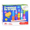 Puzzle educativ cuburi din lemn 25 piese