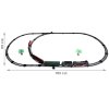 Sine de tren electric 185x99cm cu efect de fum si sunet