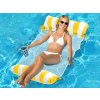 Hamac gonflabil cu saltea de apa galbena pentru piscina si plaja