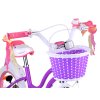 Bicicleta pentru copii RoyalBaby STAR GIRL 14" cu cos cu roti laterale si bara de impingere violet