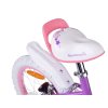 Bicicleta pentru copii RoyalBaby STAR GIRL 14" cu cos cu roti laterale si bara de impingere violet