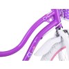 Bicicleta pentru copii RoyalBaby STAR GIRL 14" cu cos cu roti laterale si bara de impingere violet