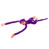 Maimuță de pluș cu efecte sonore 60 cm violet