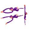 Maimuță de pluș cu efecte sonore 80 cm violet