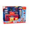Stație de pompieri pentru copii cu centru de control și 6 mașini