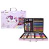 Set de artă într-o cutie cu unicorn 128 buc roz
