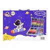 Set de artă într-o carcasă cu un cosmonaut 128 de piese
