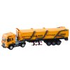 Camion cu remorca TIR 1:24 cu sunete si lumini galbene