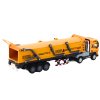 Camion cu remorca TIR 1:24 cu sunete si lumini galbene
