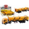 Camion cu remorca TIR 1:24 cu sunete si lumini galbene