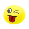 Emoticon zâmbitor minge moale 9 cm galben