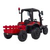 Dětský elektrický traktor BLAST s přívěsem 2x200W červený11