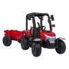 Dětský elektrický traktor BLAST s přívěsem 2x200W červený13