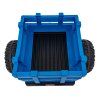 Dětský elektrický traktor BLAST s přívěsem 2x200W modrý33