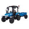 Dětský elektrický traktor BLAST s přívěsem 2x200W modrý05