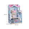 pol pl Duzy Drewniany Domek dla lalek drewniane mebelki Pastelowe kolory ZA5457 21545 11