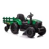 Dětský elektrický traktor s vlečkou Forest 24V 2x200W zelený (2)