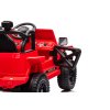 Mașină electrică de jucărie OFFROAD roșu 12V Șasiu înalt, scaun lat, axe de suspensie, lumini LED cu telecomandă 2,4 GHz