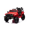 Mașină electrică de jucărie OFFROAD roșu 12V Șasiu înalt, scaun lat, axe de suspensie, lumini LED cu telecomandă 2,4 GHz