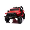 Mașină electrică de jucărie OFFROAD roșu 12V Șasiu înalt, scaun lat, axe de suspensie, lumini LED cu telecomandă 2,4 GHz