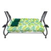 hustawka ogrodowa siedzisko textylina 2x1 wzor liscie palmy (3)