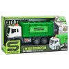 Camion de gunoi cu frecare și efecte sonore 1:16 verde