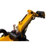 Excavator electric pentru copii CAR-26B galben | 4x4 | RC 2.4Ghz | Piele EKO | 12V10Ah