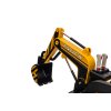 Excavator electric pentru copii CAR-26B galben | 4x4 | RC 2.4Ghz | Piele EKO | 12V10Ah