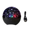 Proiector stele, lampă de veghe de noapte și difuzor 2 în 1 negru