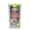 Păpușă în rochie roz cu pălărie 35 cm MT1102