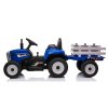 Tractor electric cu remorcă T2 albastru 12V7Ah roți EVA
